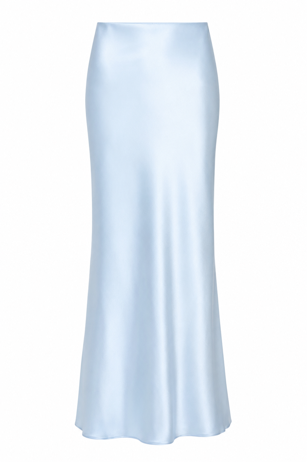 Sky Maxi Silk Slip Skirt